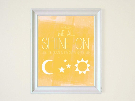 14 Sale We All Shine On Like The Moon And The Stars And The Etsy 14 Sale We All Shine On Like The Moon And The Stars And The Etsy