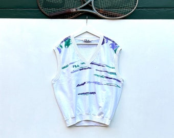 FILA Magic Line Boris Becker Court Vest. Sz 42. Italy.