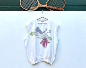 セルジオ・タッキーニ メンズ ブルー ヴィンテージ 80年代 テニス