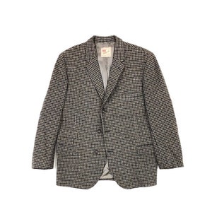 DUNN en Co. Drie knopen houndstooth wollen blazer. Sz 42R. Engeland.