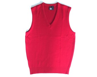 ROBERT BRUCE Basic Red Vest. Sz L. USA.