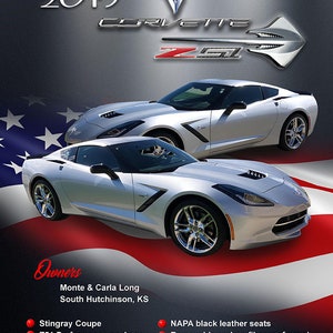 Car show display signs for your show car.  Mustang, Ford, Chevy, Corvette, Hot Rod, Mopar