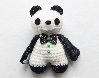 Tux the Crochet Panda Bear Amigurumi Plush