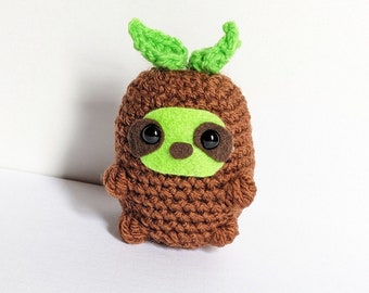 Sprout the Crochet Sloth Amigurumi Toy