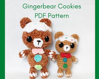 Gingerbear Cookies Crochet Pattern