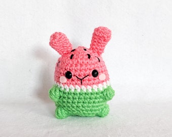 Melon the Crochet Bunny Amigurumi Toy