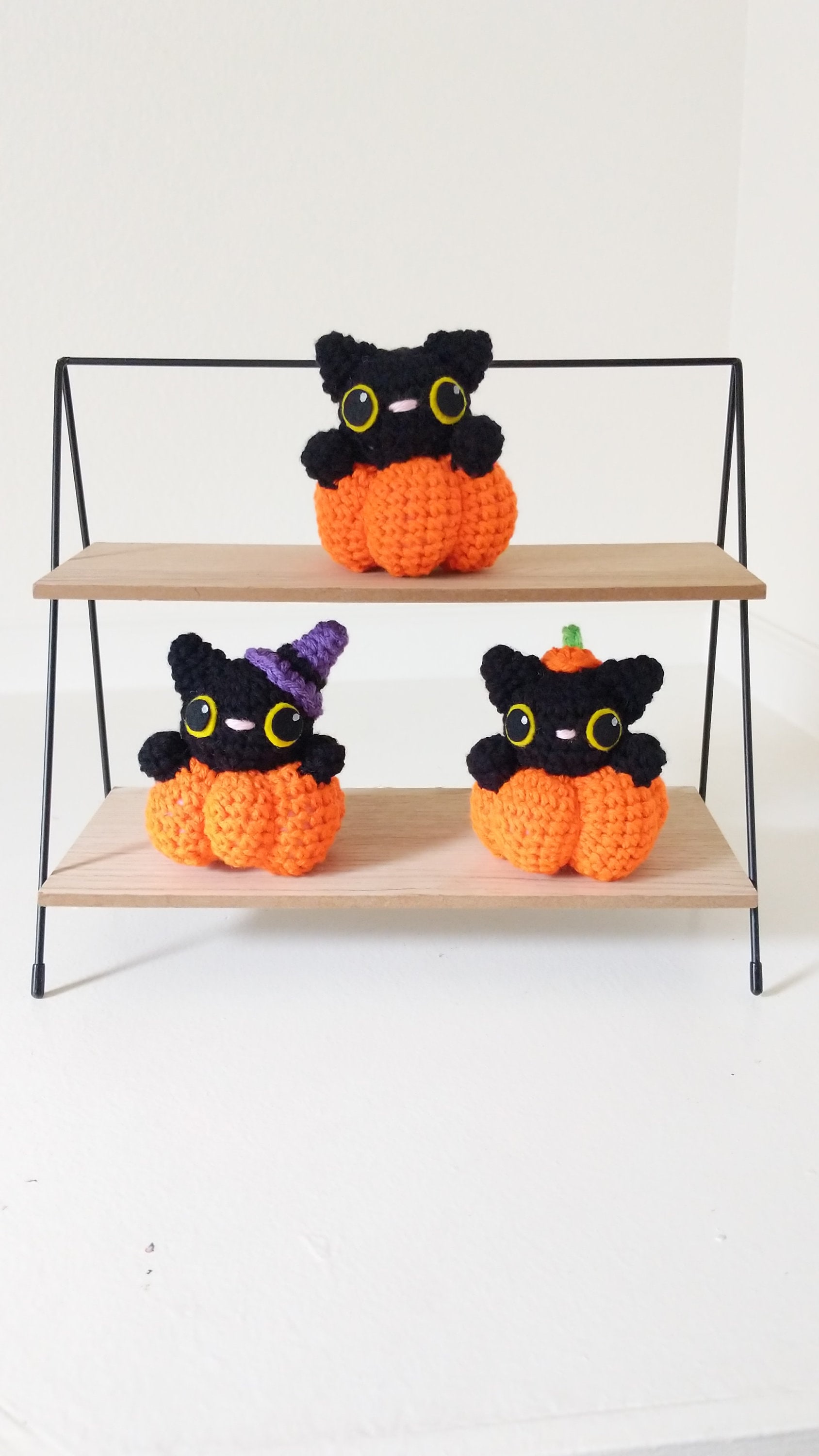 Pumpkin Cats Crochet Pattern - Etsy