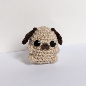 Baby Biscuit the Pug Amigurumi Dog Plush image 2