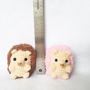 Snacking Hedgehog Crochet Amigurumi Hedgie Cute Critter Plush Made to Order image 5