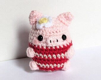 Sizzles the Crochet Pig Amigurumi Plush Toy