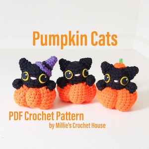 Pumpkin Cats Crochet Pattern