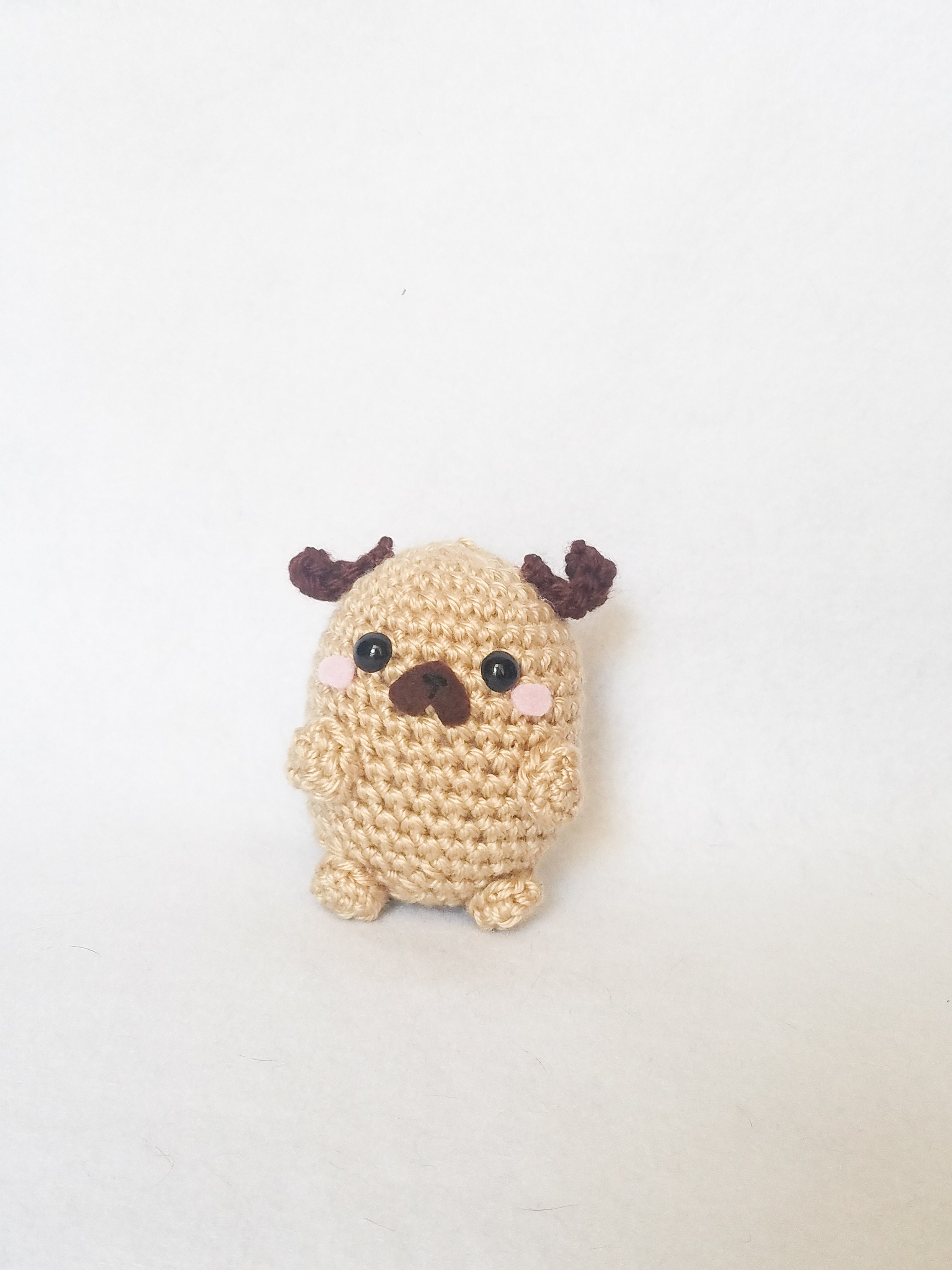 Large Pug Bean Amigurumi Pug Dog Crochet Toy Plush Stuffed - Etsy Large Pug Bean Amigurumi Pug Dog Crochet Toy Plush Stuffed - Etsy