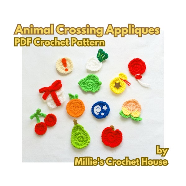 Animal Crossing Crochet Applique Patterns