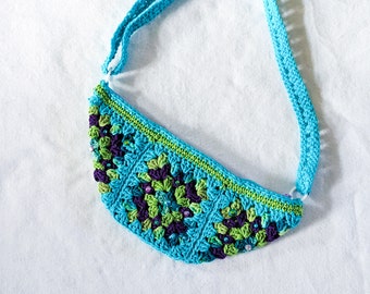 Peacock Days Crochet Fanny Pack Bum Bag