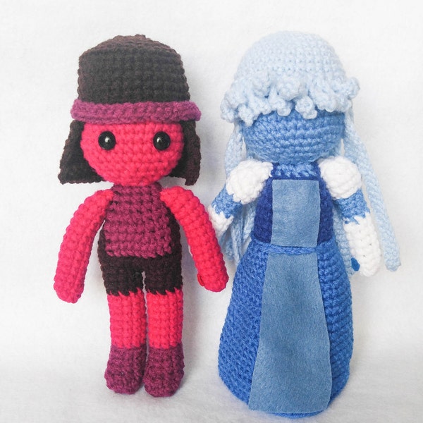 Amigurumi Ruby and Sapphire Crochet Steven Universe Doll