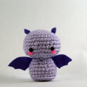 Crochet Fritz the Fruit Bat, Amigurumi Bat Toy, Bat Plush Handmade