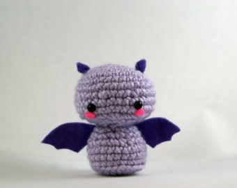 Crochet Fritz the Fruit Bat, Amigurumi Bat Toy, Bat Plush Handmade