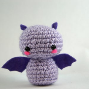 Crochet Fritz the Fruit Bat, Amigurumi Bat Toy, Bat Plush Handmade image 2
