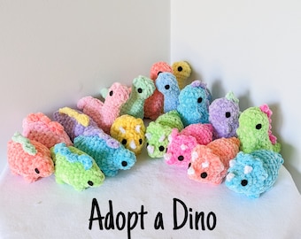 Adopt a Dinosaur Crochet Stuffed Animal