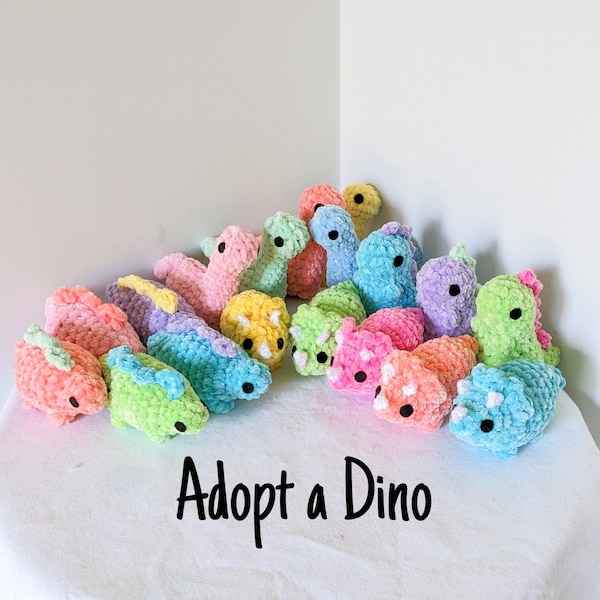 Adopt a Dinosaur Crochet Stuffed Animal