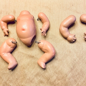 SALE-Vintage Lot Composite Doll Parts