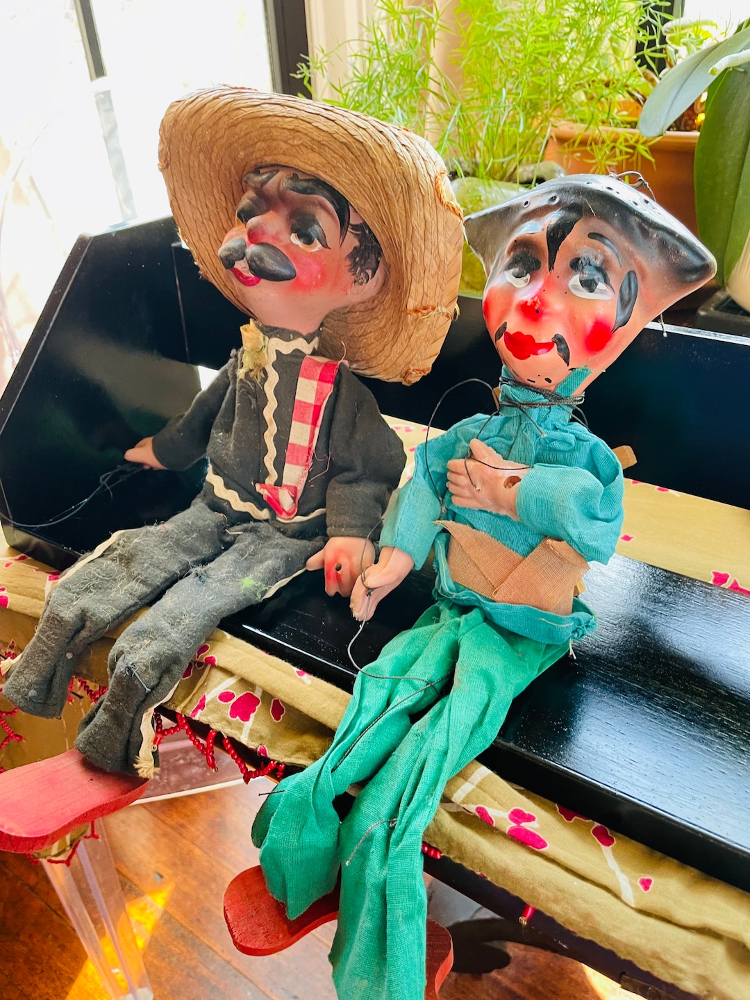 Pair of Vintage Mexican Puppets Etsy