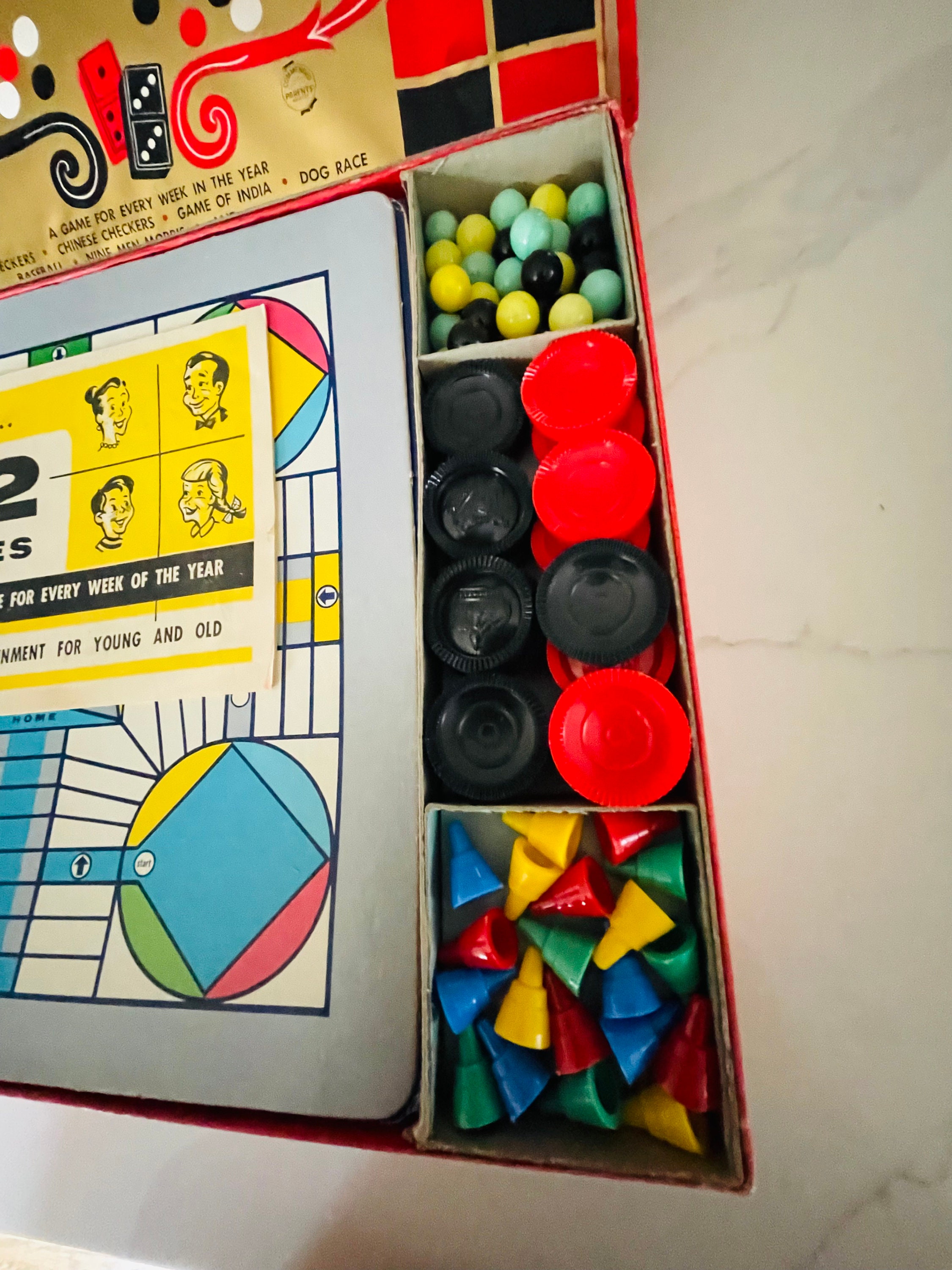 Transogram Vintage 1954 Transogram Game Chest 52 Variety - Etsy