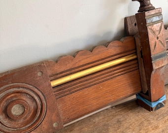 Antique Wood Adjustable Decorative Moulding for Door, Window, Eastlake 1800’s