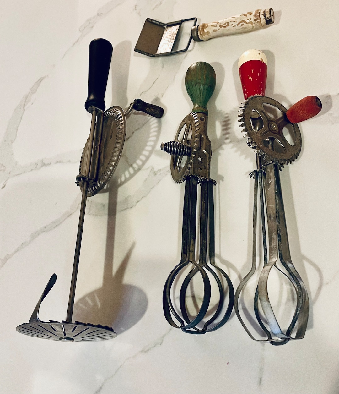 Manual Hand Crank Mixer Egg Beater Vintage Stainless Steel Etsy