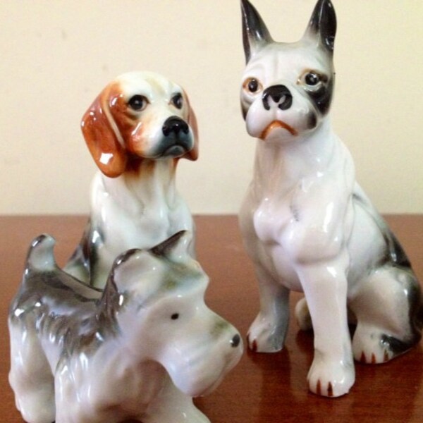 Porcelain Dogs Etsy