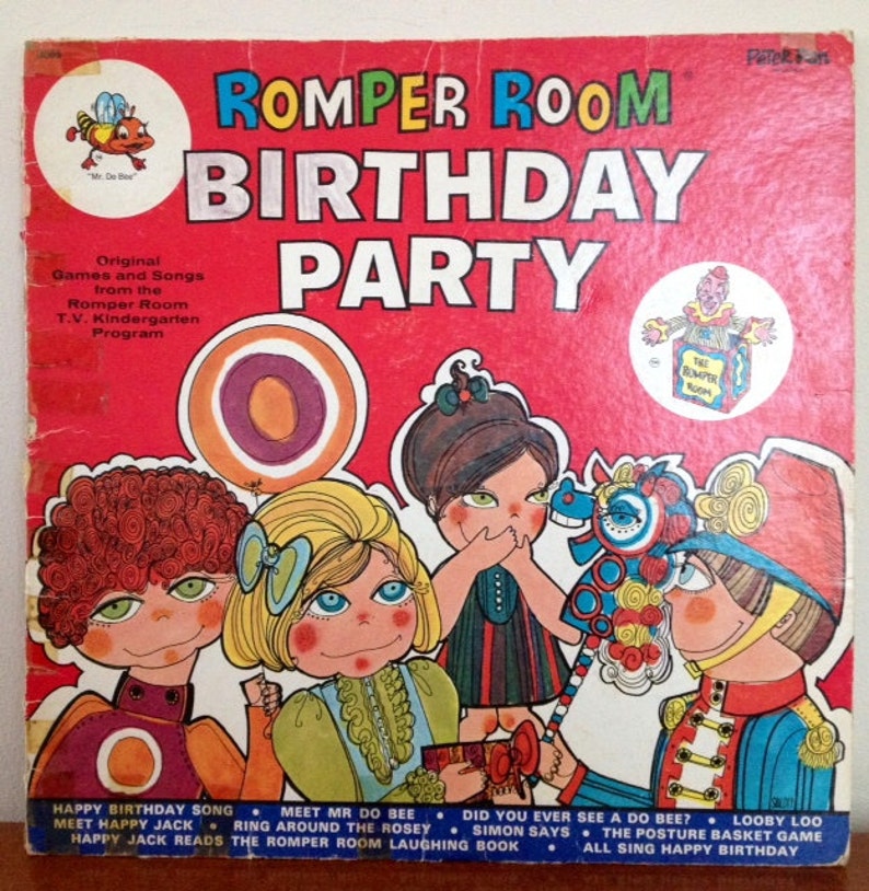 1960's Romper Room Birthday Party Games and Songs Vinyl LP Etsy