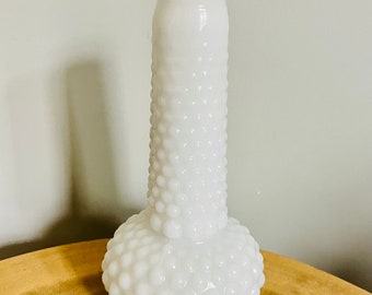 Vintage Hobnail Milk Glass Vase