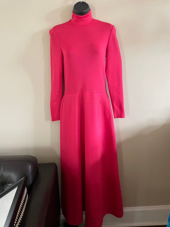 1970s Fuchsia Pink Maxi Dress - Francesca for Damon, Italy - US 6 - Etsy