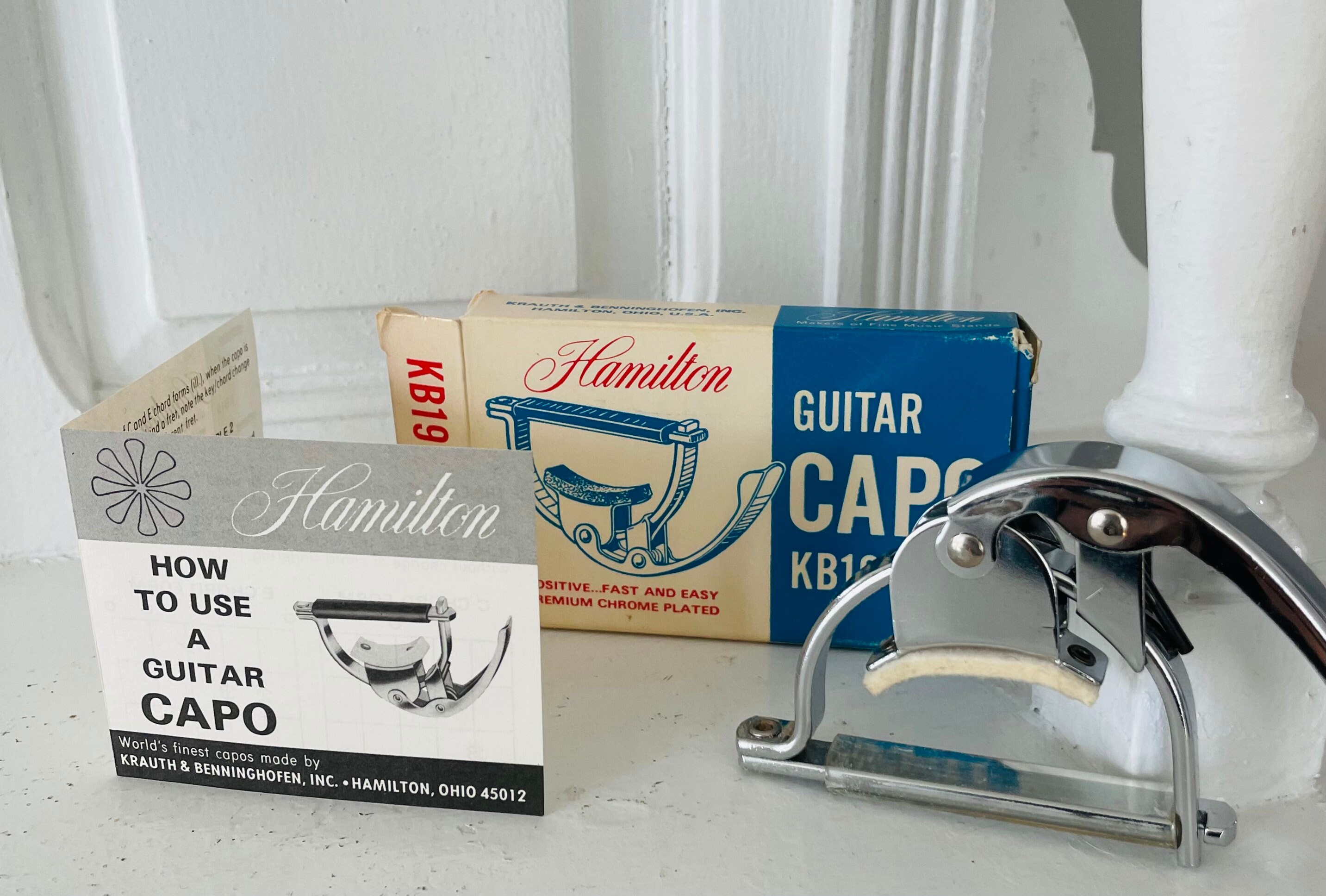 Vintage Hamilton Guitar Capo in Original Box Etsy