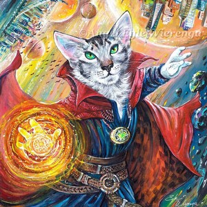 ジクレープリント＆キャンバス、「アイアンキティ」、ウォール