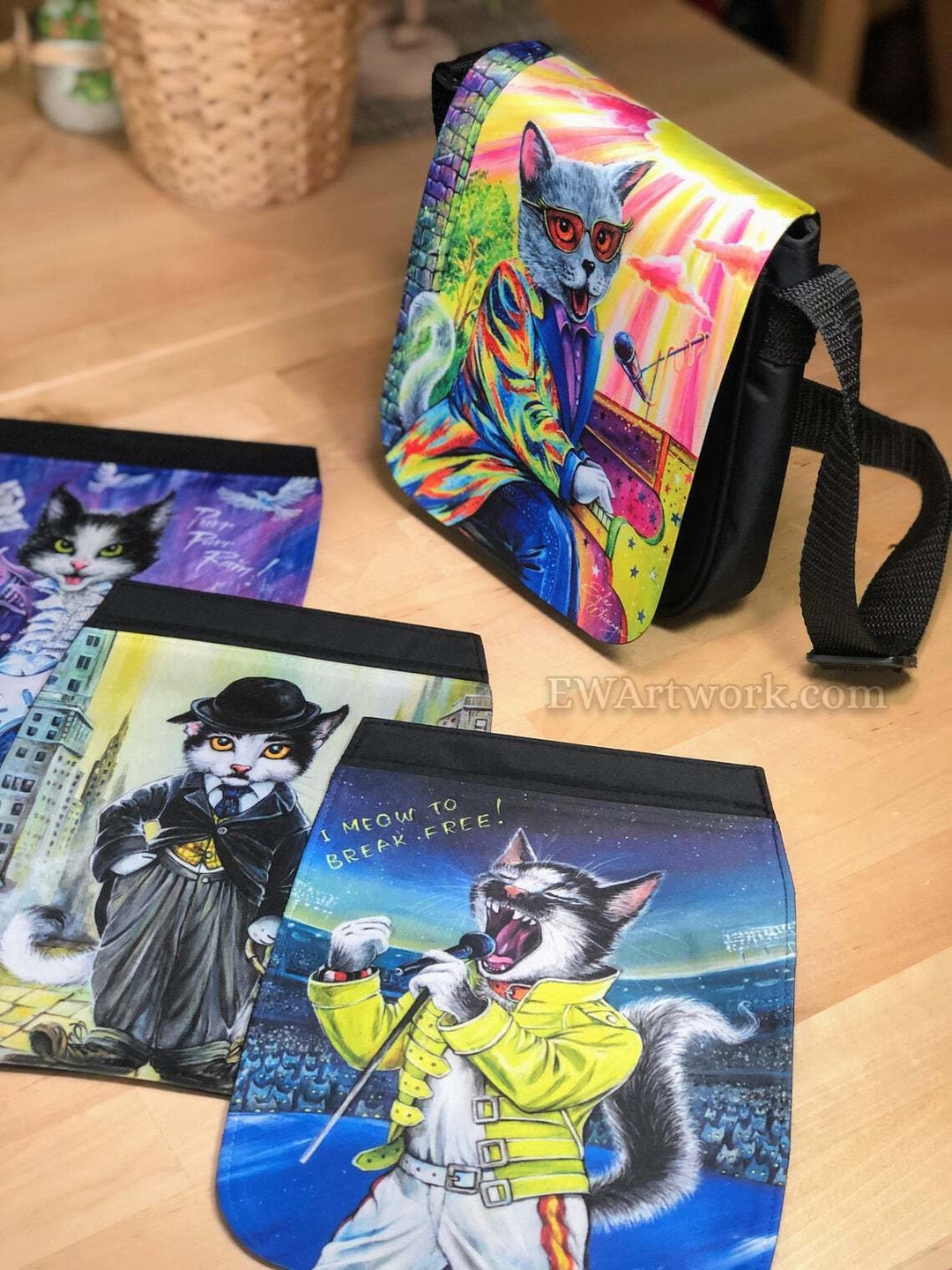 Purse FLAPS for the Purses in My Shop! Any Art Image From My Shop