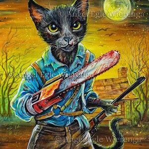 Giclée Prints & CANVASES- Limited and Open Edition, Embellished "Kitty Ash", (Please read Item details below in Description)