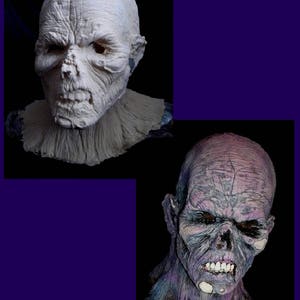 One(1) RAW Latex ZOMBIE MASK - Gothic Horror - Adult Size - Limited Edition - Very Creepy!! - Ready to finish!!!