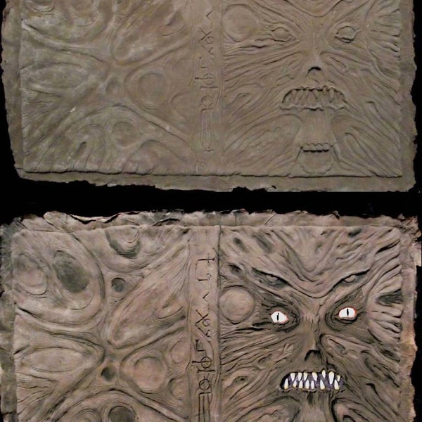 Gothic Evil NECRONOMICON Book of the Dead latex BOOK COVER - Raw / Unpainted Latex Casting-