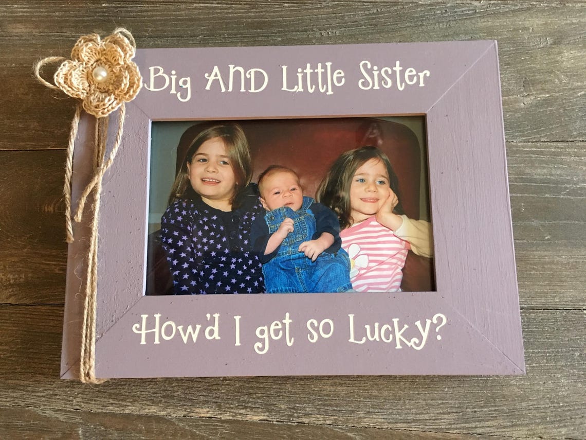Personalized Picture Photo Frames New Baby Big Sister Big Etsy