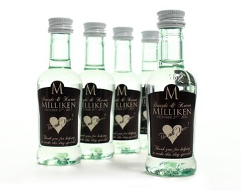 Personalised bacardi bottle labels