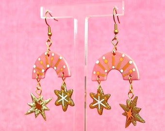 Boucles d'oreilles décoratives empilables Solar Glitz