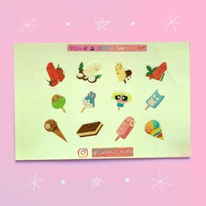 Have a Cool Summer Vinyl Sticker Sheet