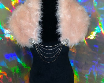 Faux Fur Vintage style Collar • Shrug • Shawl by Glitter Trove • More colors available!