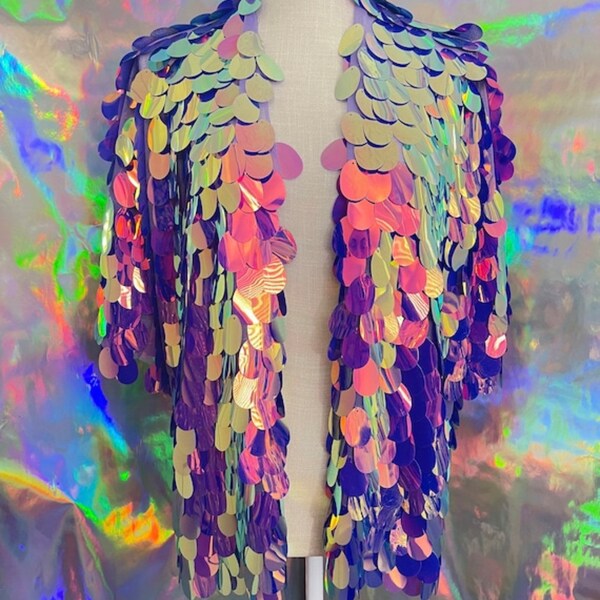 Mardi Gras Tinsel Jacket Etsy