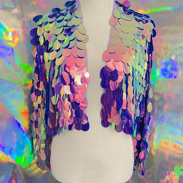 mardi gras sequin jacket plus size