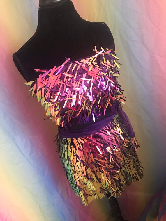 Sequin Top & Sequin Wrap Skirt More Colors Available - Etsy