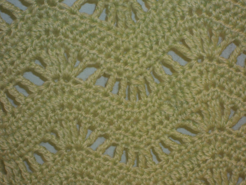 Light Green Ripples or Soft Waves Baby Blanket Etsy