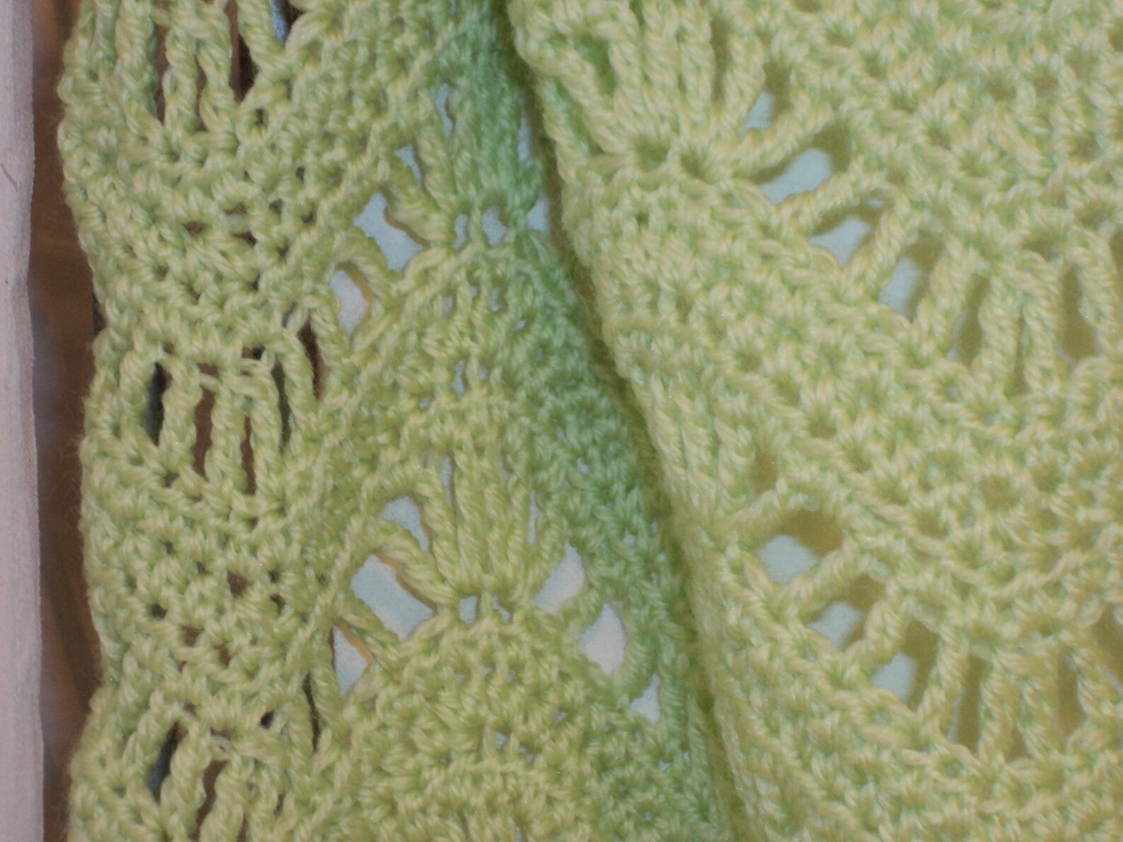 Light Green Ripples or Soft Waves Baby Blanket Etsy