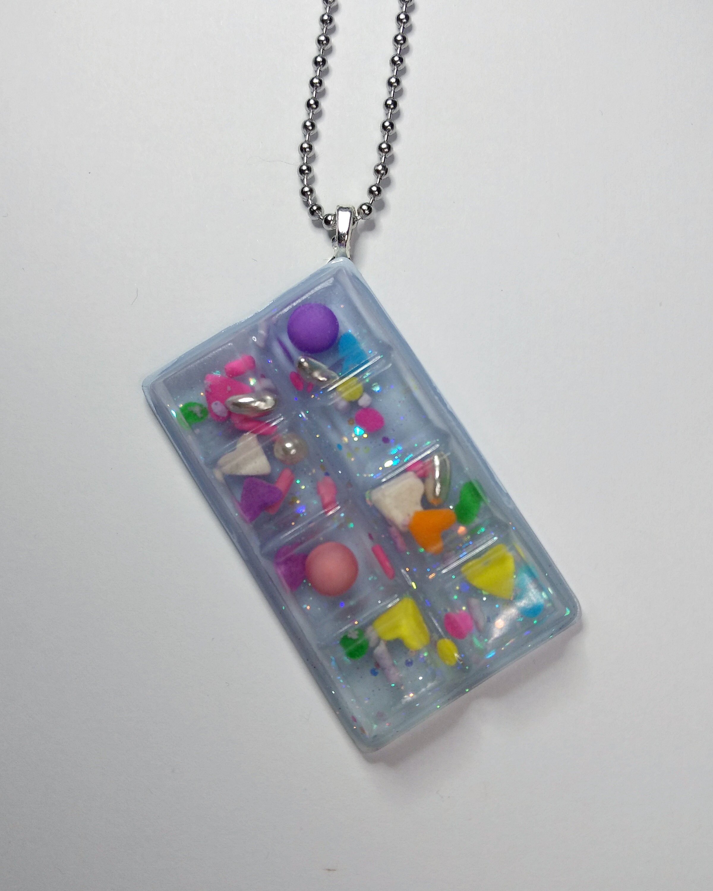 Resin Sprinkle Candy Bar Necklace Keychain Tattoo Choker Etsy
